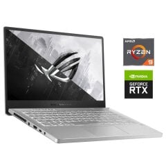 Игровой ультрабук Б-класс Asus ROG Zephyrus G14 GA401IV / 14" (1920x1080) IPS / AMD Ryzen 9 4900HS (8 (16) ядер по 3.0 - 4.3 GHz) / 16 GB DDR4 / 512 GB SSD NVMe / nVidia GeForce RTX 2060 Max-Q, 6 GB GDDR6, 192-bit