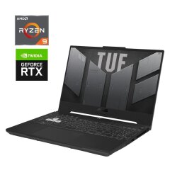 Игровой ноутбук Asus TUF Gaming A15 FA507XU / 15.6" (1920x1080) IPS / AMD Ryzen 9 7940HS (8 (16) ядер по 4.0 - 5.2 GHz) / 16 GB DDR5 / 512 GB SSD M.2 / nVidia GeForce RTX 4050, 6 GB GDDR6, 96-bit / WebCam
