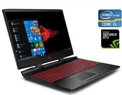 Ігровий ноутбук HP Omen 15-dc0019ur / 15.6" (1920x1080) IPS / Intel Core i5-8300H (4 (8) ядра по 2.3 - 4.0 GHz) / 8 GB DDR4 / 256 GB SSD / nVidia GeForce GTX 1050, 2 GB GDDR5, 128-bit / WebCam