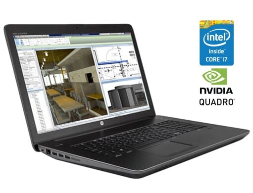 Мобільна робоча станція HP Zbook 17 G3 / 17.3" (1920x1080) IPS / Intel Core i7-6820HQ (4 (8) ядра по 2.7 - 3.6 GHz) / 8 GB DDR4 / 512 GB SSD / nVidia Quadro M4000M, 4 GB GDDR5, 256-bit / WebCam