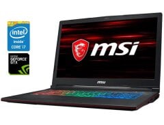 Игровой ноутбук MSI GP73 Leopard 8RE / 17.3" (1920x1080) IPS / Intel Core i7-8750H (6 (12) ядер по 2.2 - 4.1 GHz) / 16 GB DDR4 / 128 GB SSD M.2 + 1000 GB HDD / nVidia GeForce GTX 1060, 6 GB GDDR5, 192-bit / WebCam / Win 11 Home