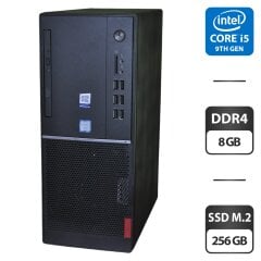 Компьютер Lenovo ThinkCentre V530 Tower / Intel Core i5-9400 (6 ядер по 2.9 - 4.1 GHz) / 8 GB DDR4 / 256 GB SSD M.2 / Intel HD Graphics 630 / Wi-Fi / Bluetooth / DVD-ROM / Windows 11