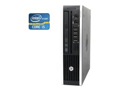 Неттоп Б-класс HP Compaq Elite 8300 USFF / Intel Core i5-3470S (4 ядра по 2.9 - 3.6 GHz) / 4 GB DDR3 / 120 GB SSD / Intel HD Graphics 2500 / DVD-RW