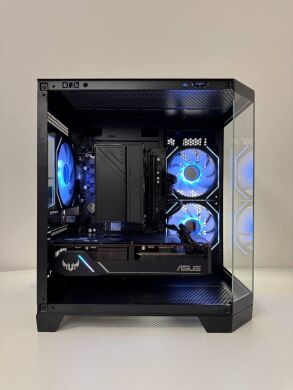 Ігровий ПК Qube Crystal ARGB Black Tower / AMD Ryzen 5 5500 (6 (12) ядер по 3.6 - 4.2 GHz) / 16 GB DDR4 / 500 GB SSD / AMD Radeon RX 5700 XT, 8 GB GDDR6, 256-bit