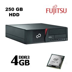 Fujitsu E700 SFF / Intel Core I5-2400 ( 4 ядра (4 потока) по 3.1 - 3.4 GHz) / 4GB DDR3 / 250GB HDD