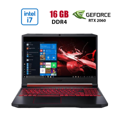 Игровой ноутбук Acer Nitro 5 AN515-54-79EG / 15.6" (1920x1080) IPS / Intel Core i7-9750H (6 (12) ядра по 2.6&nbsp;- 4.5&nbsp;GHz) / 16 GB DDR4 / 512 GB SSD / nVidia GeForce RTX 2060, 6 GB GDDR6, 192-bit / WebCam