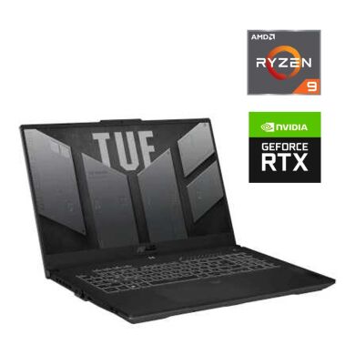 Ігровий ноутбук Asus TUF A17 FA707XU / 17.3" (1920x1080) IPS / AMD Ryzen 9 7940HS (8 (16) ядер по 4.0 - 5.2 GHz) / 32 GB DDR5 / 480 GB SSD / nVidia GeForce RTX 4050, 6 GB GDDR6, 96-bit / WebCam 