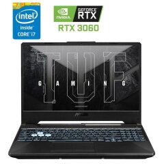 Ігровий ноутбук Asus TUF Gaming TUF506HM / 15.6" (1920x1080) IPS / Intel Core i7-11800H (8 (16) ядер по 2.3 - 4.6 GHz) / 32 GB DDR4 / 960 GB SSD / nVidia GeForce RTX 3060, 6 GB GDDR6, 192-bit / WebCam + Бездротова мишка