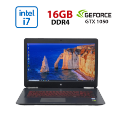 Ігровий ноутбук Б-клас HP Omen 17t-w200 / 17.3" (1920x1080) IPS / Intel Core i7-7700HQ (4 (8) ядра по 2.8 - 3.8 GHz) / 16 GB DDR4 / 480 GB SSD / nVidia GeForce GTX 1050 Ti, 4 GB GDDR5, 128-bit / WebCam