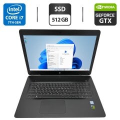 Ігровий ноутбук HP Pavilion 17 / 17.3" (1920x1080) IPS / Intel Core i7-7700HQ (4 (8) ядра по 2.8 - 3.8 GHz) / 16 GB DDR4 / 512 GB SSD / nVidia GeForce GTX 1050 Ti, 4 GB GDDR5, 128-bit / WebCam