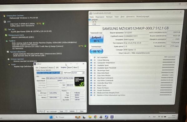 Ігровий ноутбук Lenovo ThinkPad X1 Extreme / 15.6" (1920x1080) IPS / Intel Core i7-8750H (6 (12) ядра по 2.2 - 4.1 GHz) / 32 GB DDR4 / 512 GB SSD / nVidia GeForce GTX 1050 Ti Max-Q, 4 GB GDDR5, 128-bit / WebCam