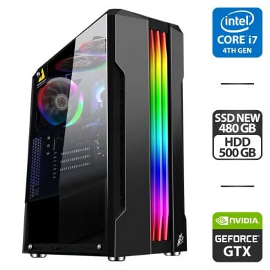 Игровой ПК 1stPlayer R3-A Tower NEW / Intel Core i7-3770 (4 (8) ядра по 3.4 - 3.9 GHz) / 16 GB DDR3 / 480 GB SSD NEW + 500 GB HDD / nVidia GeForce GTX 960, 4 GB GDDR5, 128-bit / 580W + Мышка и кабели подключения Игровой ПК 1stPlayer R3-A Tower NEW / Intel Core i7-3770 (4 (8) ядра по 3.4 - 3.9 GHz) / 16 GB DDR3 / 480 GB SSD NEW + 500 GB HDD / nVidia GeForce GTX 960, 4 GB GDDR5, 128-bit / 580W + Мышка и кабели подключения