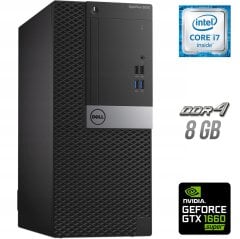 Игровой ПК Dell OptiPlex 5050 Tower / Intel Core i7-6700 (4 (8) ядра по 3.4 - 4.0 GHz) / 8 GB DDR4 / 500 GB SSD / nVidia GeForce GTX 1660 Super, 6 GB GDDR6, 192-bit + Windows 10 в подарок