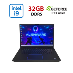 Ігровий ультрабук Б-клас Dell Alienware m16 R2 / 16" (2560x1600) IPS / Intel Core Ultra 9 185H (16 (22) ядер по 1.8 - 5.1 GHz) / 32 GB DDR5 / 1000 GB SSD / nVidia GeForce RTX 4070, 8 GB GDDR6, 128-bit / WebCam