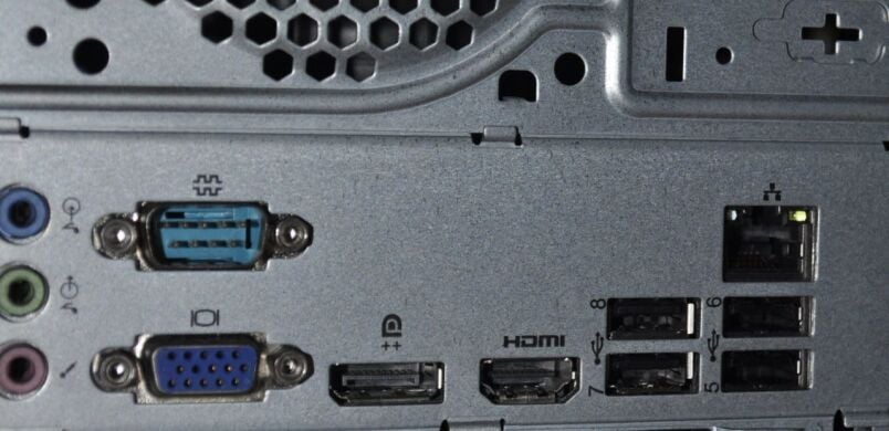 Компьютер Lenovo ThinkCentre V530 Tower / Intel Core i5-9400 (6 ядер по 2.9 - 4.1 GHz) / 8 GB DDR4 / 256 GB SSD M.2 / Intel HD Graphics 630 / Wi-Fi / Bluetooth / DVD-ROM / Windows 11