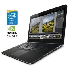Мобільна робоча станція Dell Precision M3800 / 15.6'' (1920x1080) IPS Touch / Intel Core i7-4712HQ (4 (8) ядра по 2.3 - 3.3 GHz) / 16 GB DDR3 / 192 GB SSD / nVidia Quadro K1100M, 2 GB GDDR5, 128-bit / WebCam / Win 10 Pro