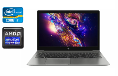 Мобільна робоча станція HP Zbook 15u G6 / 15.6" (1920x1080) IPS / Intel Core i7-8565U (4 (8) ядра по 1.8 - 4.6 GHz) / 16 GB DDR4 / 512 GB SSD / AMD Radeon Pro WX 3200, 4 GB GDDR5, 128-bit / WebCam / Fingerprint / Windows 10
