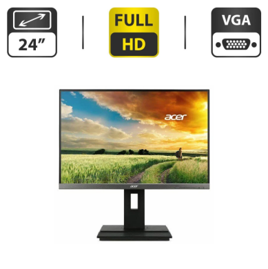 Монитор Acer B246WL / 24" (1920x1080) IPS / USB-Hub, VGA, DVI, DisplayPort / VESA 100x100 Монитор Acer B246WL / 24" (1920x1080) IPS / USB-Hub, VGA, DVI, DisplayPort / VESA 100x100