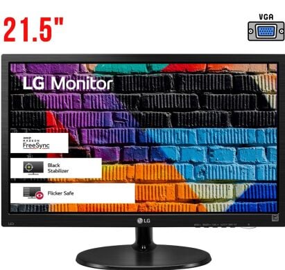 Монитор LG 22M38A-B / 21.5" (1920x1080) TN / VGA / VESA 75x75
