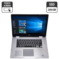 Ноутбук-трансформер Б-класс Dell Inspiron 15 7579 2-in-1 / 15.6" (1920x1080) IPS Touch / Intel Core i5-7200U (2 (4) ядра по 2.5 - 3.1 GHz) / 8 GB DDR3 / 256 GB SSD / Intel HD Graphics 620 / WebCam