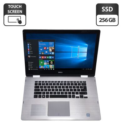 Ноутбук-трансформер Б-клас Dell Inspiron 15 7579 2-in-1 / 15.6" (1920x1080) IPS Touch / Intel Core i5-7200U (2 (4) ядра по 2.5 - 3.1 GHz) / 8 GB DDR3 / 256 GB SSD / Intel HD Graphics 620 / WebCam
