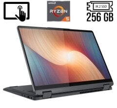 Ноутбук-трансформер Б-класс Lenovo IdeaPad Flex 5 14ALC7 / 14" (1920x1200) IPS Touch / AMD Ryzen 5 5500U (6 (12) ядер по 2.1 - 4.0 GHz) / 8 GB DDR4 / 256 GB SSD M.2 / AMD Radeon RX Vega 7 / WebCam / Fingerprint / USB 3.2 / HDMI