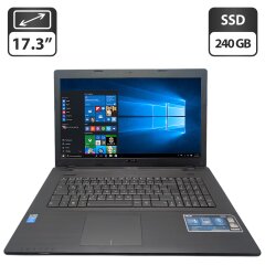 Ноутбук Asus R704A / 17.3" (1600x900) TN / Intel Pentium 2020M (2 ядра по 2.4 GHz) / 8 GB DDR3 / 240 GB SSD / Intel HD Graphics / WebCam / DVD-ROM