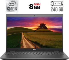 Ноутбук Б-клас Dell Latitude 3510 / 15.6" (1920x1080) IPS / Intel Core i5-10310U (4 (8) ядра по 1.7 - 4.4 GHz) / 8 GB DDR4 / 240 GB SSD M.2 / Intel UHD Graphics / WebCam / HDMI / Windows 10 ліцензія