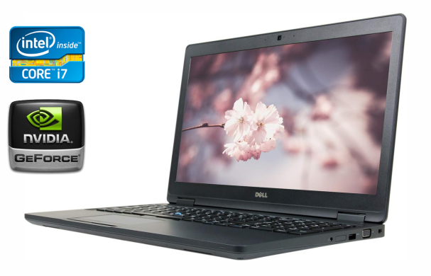 Ігровий ноутбук Dell Latitude 5580 / 15.6" (1920x1080) IPS / Intel Core i7-7820HQ (4 (8) ядра по 2.9 - 3.9 GHz) / 16 GB DDR4 / 512 GB SSD / nVidia GeForce 940MX, 2 GB GDDR5, 64-bit / WebCam / HDMI