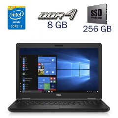 Ноутбук Dell Latitude 5580 / 15.6" (1920x1080) TN / Intel Core i3-7100U (2 (4) ядра по 2.4 GHz) / 8 GB DDR4 / 256 GB SSD / Intel HD Graphics 620 / WebCam