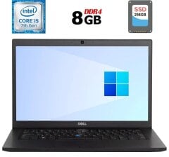 Ноутбук Dell Latitude 7480 / 14" (2560x1440) IPS Touch / Intel Core i7-7600U (2 (4) ядра по 2.8 - 3.9 GHz) / 8 GB DDR4 / 256 GB SSD / Intel HD Graphics 620 / WebCam