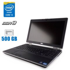 Ноутбук Dell Latitude E6530 / 15.6" (1366х768) TN / Intel Core i5-3340M (2 (4) ядер по 2.7 - 3.4 GHz) / 4 GB DDR3 / 500 GB HDD / Intel HD Graphics 4000 / WebCam