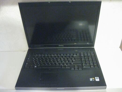 Ноутбук Б-класс Dell Precision M6400 / 17" (1920x1200) TN / Intel Core 2 Quad Q9300 (4 ядра по 2.5 GHz) / 8 GB DDR3 / 128 GB SSD + 320 GB HDD / nVidia Quadro FX 3700M, 1 GB GDDR3, 256-bit / WebCam + Колонки