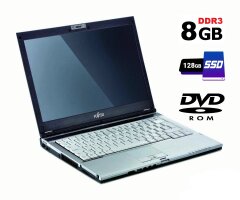 Ноутбук Fujitsu Siemens LifeBook S6420 / 13.3" (1280x800) TN / Intel Core 2 Duo P8600 (2 ядра по 2.4 GHz) / 8 GB DDR3 / 128 GB SSD / Intel GMA 4500MHD / WebCam / DVD-ROM