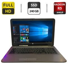 Ноутбук Б-клас HP 250 G5 / 15.6" (1920x1080) TN / Intel Core i5-6200U (2 (4) ядра по 2.3 - 2.8 GHz) / 8 GB DDR3 / 240 GB SSD / AMD Radeon R5 M430, 2 GB GDDR3, 64-bit / WebCam / DVD-ROM / VGA