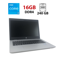 Ноутбук HP ProBook 640 G5 / 14" (1920x1080) IPS / Intel Core i5-8265U (4 (8) ядра по 1.6 - 3.9 GHz) / 16 GB DDR4 / 240 GB SSD / Intel UHD Graphics 620 / WebCam