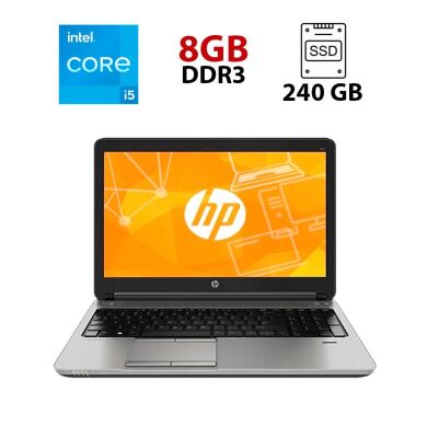 Ноутбук HP ProBook 650 G1 / 15.6" (1366x768) TN / Intel Core i5-4300M (2 (4) ядра по 2.6 - 3.3 GHz) / 8 GB DDR3 / 240 GB SSD / Intel HD Graphics 4600 / WebCam