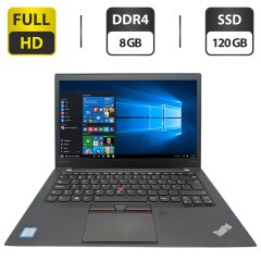Ноутбук Lenovo ThinkPad T460s / 14" (1920x1080) IPS / Intel Core i5-6200U (2 (4) ядра по 2.3 - 2.8 GHz) / 8 GB DDR4 / 120 GB SSD / Intel HD Graphics 520 / WebCam