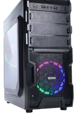 Новий комп'ютер ARTLINE Gaming X43v03 / AMD Ryzen 5 3500 (6 ядер по 3.6 - 4.1 GHz) / GeForce GTX 1050 Ti 4GB / 2x 8 GB DDR4 / 480 GB SSD / PRIME A320M-K / QUBE QB932A U3C / 500W / Wraith Stealth 