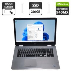 Ультрабук-трансформер Dell Inspiron 17 7778 2-in-1 / 17.3" (1920x1080) IPS Touch / Intel Core i7-6500U (2 (4) ядра по 2.5 - 3.1 GHz) / 16 GB DDR4 / 256 GB SSD / nVidia GeForce 940MX, 2 GB GDDR5, 64-bit / WebCam