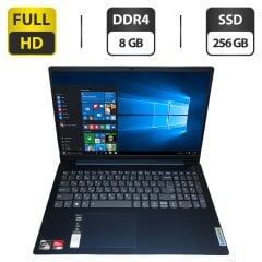 Ультрабук Б-клас Lenovo IdeaPad 3 15ABA7 / 15.6" (1920x1080) IPS / AMD Ryzen 7 5825U (8 (16) ядер по 2.0 - 4.5 GHz) / 8 GB DDR4 / 256 GB SSD / AMD Radeon Graphics / WebCam