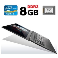 Ультрабук Б-класс Lenovo ThinkPad X1 Carbon (2nd Gen) / 14" (1600x900) IPS / Intel Core i5-4300U (2 (4) ядра по 1.9 - 2.9 GHz) / 8 GB DDR3 / 240 GB SSD / Intel HD Graphics 4400 / WebCam