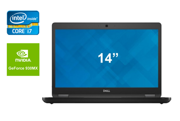 Ультрабук Dell Latitude 5480 / 14" (1920x1080) IPS / Intel Core i7-7820HQ (4 (8) ядра по 2.9 - 3.9 GHz) / 16 GB DDR4 / 480 GB SSD / nVidia GeForce 930MX, 2 GB DDR3, 64-bit / WebCam / HDMI / Windows 10 Ультрабук Dell Latitude 5480 / 14" (1920x1080) IPS / Intel Core i7-7820HQ (4 (8) ядра по 2.9 - 3.9 GHz) / 16 GB DDR4 / 480 GB SSD / nVidia GeForce 930MX, 2 GB DDR3, 64-bit / WebCam / HDMI / Windows 10