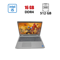 Ультрабук Dell Latitude 5530 / 15.6" (1920x1080) IPS / Intel Core i5-1235U (10 (12) ядер по 3.3 - 4.4 GHz) / 16 GB DDR4 / 512 GB SSD NVMe / Intel Iris Xe Graphics / WebCam