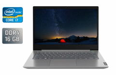 Ультрабук Lenovo ThinkBook 14-IML / 14" (1920x1080) IPS / Intel Core i7-10510U (4 (8) ядра по 1.8 - 4.9 GHz) / 16 GB DDR4 / 480 GB SSD / Intel UHD Graphics / WebCam / TouchID / Windows 10