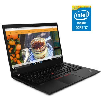 Ультрабук Lenovo ThinkPad T14 Gen 1 / 14" (1920x1080) IPS Touch / Intel Core i7-10610U (4 (8) ядра по 1.8 - 4.9 GHz) / 24 GB DDR4 / 480 GB SSD / nVidia GeForce MX330, 2 GB GDDR5, 64-bit / WebCam Ультрабук Lenovo ThinkPad T14 Gen 1 / 14" (1920x1080) IPS Touch / Intel Core i7-10610U (4 (8) ядра по 1.8 - 4.9 GHz) / 24 GB DDR4 / 480 GB SSD / nVidia GeForce MX330, 2 GB GDDR5, 64-bit / WebCam