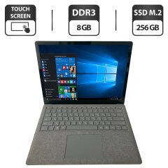 Ультрабук Microsoft Surface Laptop / 13.5" (2256x1504) IPS Touch / Intel Core i5-7300U (2 (4) ядра по 2.6 - 3.5 GHz) / 8 GB DDR3 / 256 GB SSD M.2 / Intel HD Graphics 620 / WebCam + Беспроводная мышка
