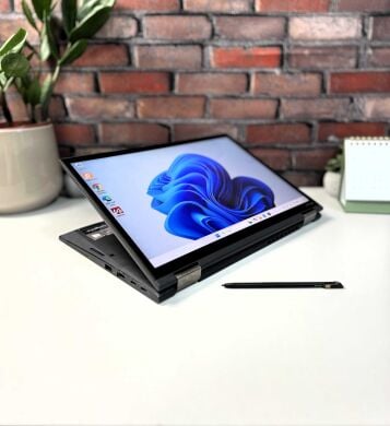 Ультрабук-трансформер Lenovo ThinkPad X13 Yoga Gen2 / 13.3" (1920x1080) IPS Touch / Intel Core i5-1145G7 (4 (8) ядра по 4.4 GHz) / 16 GB DDR4 / 256 GB SSD / Intel Iris Xe Graphics / WebCam / Стилус / Windows 10 Pro