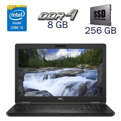 Ультрабук Б-клас Dell Latitude 5590 / 15.6" (1920x1080) TN / Intel Core i5-8250U (4 (8) ядра по 1.6 - 3.4 GHz) / 8 GB DDR4 / 256 GB SSD / Intel UHD Graphics 620 / WebCam + Бездротова мишка