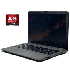 Ноутбук HP 255 G6 / 15.6" (1366x768) TN / AMD A6-9220e (2 ядра по 1.6 - 2.4 GHz) / 8 GB DDR4 / 256 GB SSD / AMD Radeon R4 Graphics / WebCam / DVD-RW / Win 10 Home